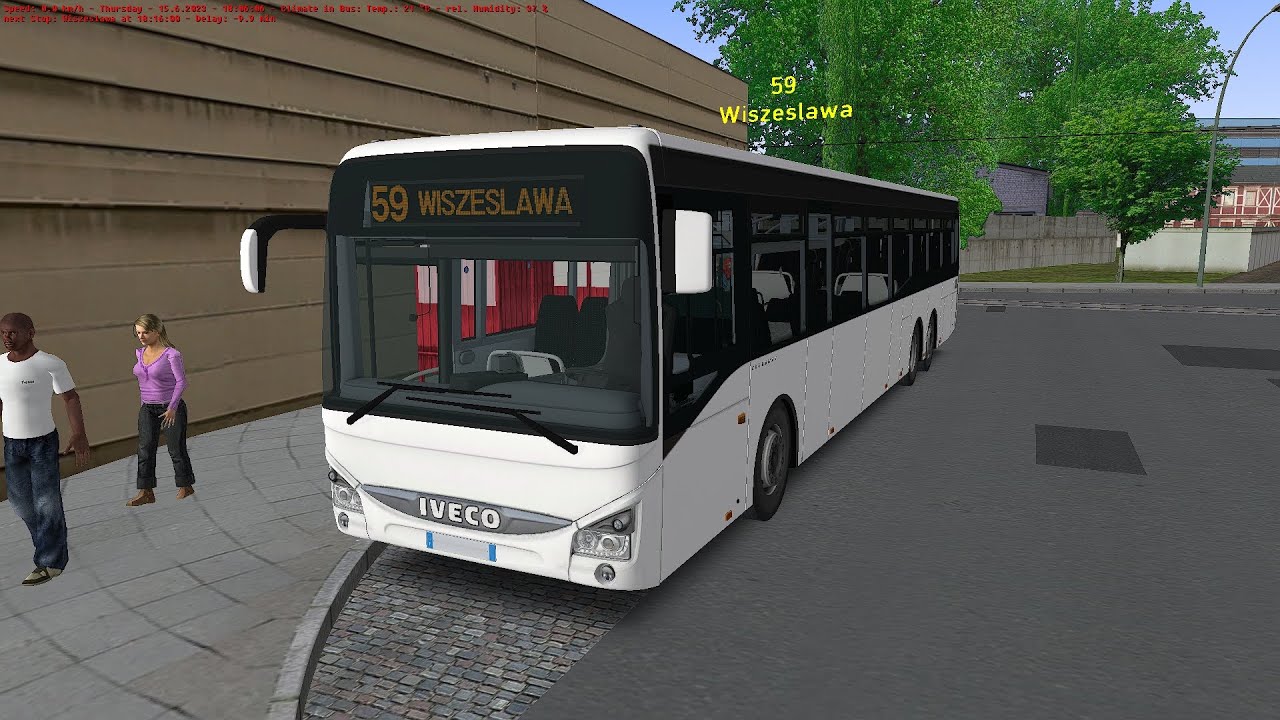 Omsi 2 - Projekt Szczecin - Line 59 - Iveco Crossway LE 15 Line ZF Ecolife