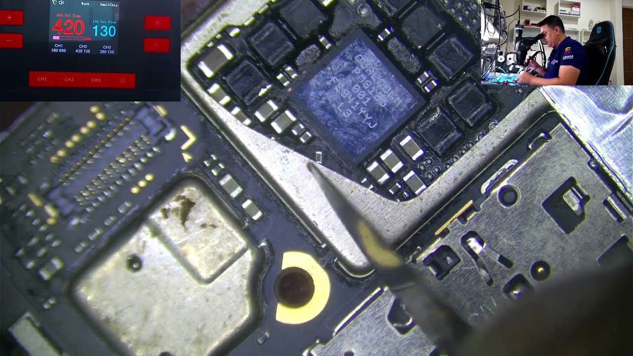 CURSO GRÁTIS MICROSOLDAGEM #1 - EXTRAÇÃO DE CI RESINADO - CONSERTO DE PLACAS DE CELULARES.