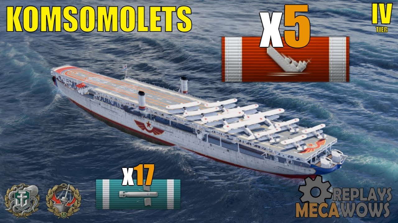 Komsomolets 5 Kills & 72k Damage | World of Warships Gameplay