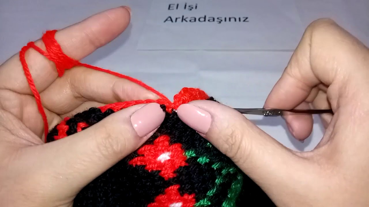 Patik Kenarı Tığlama Sesli Anlatım / Kenar Oyası / Tunus İşi Super Easy Tunisian Knitting