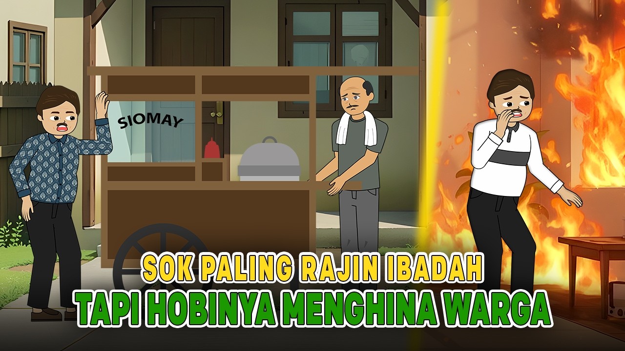 Sok Paling Rajin Ibadah, Tapi Hobinya Menghina Warga Kampung | Drama Animasi