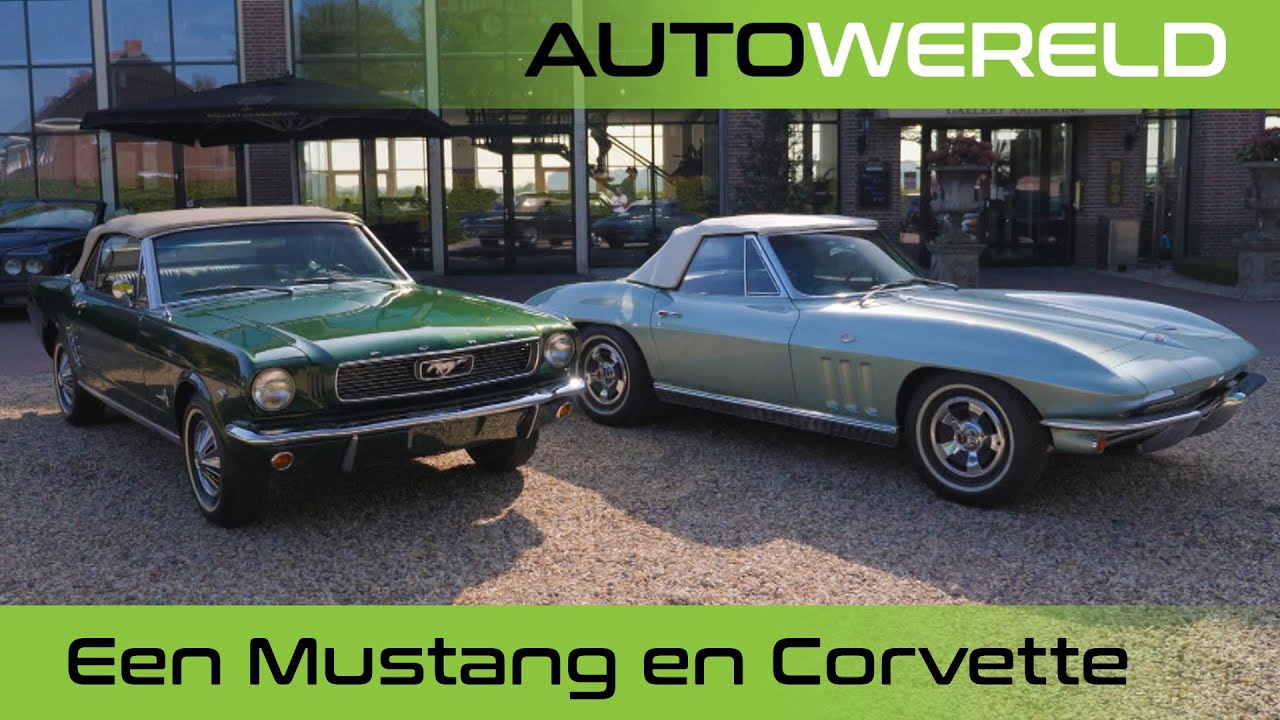 Een Ford Mustang en een Chevrolet Corvette | Nico Aaldering | RTL Autowereld