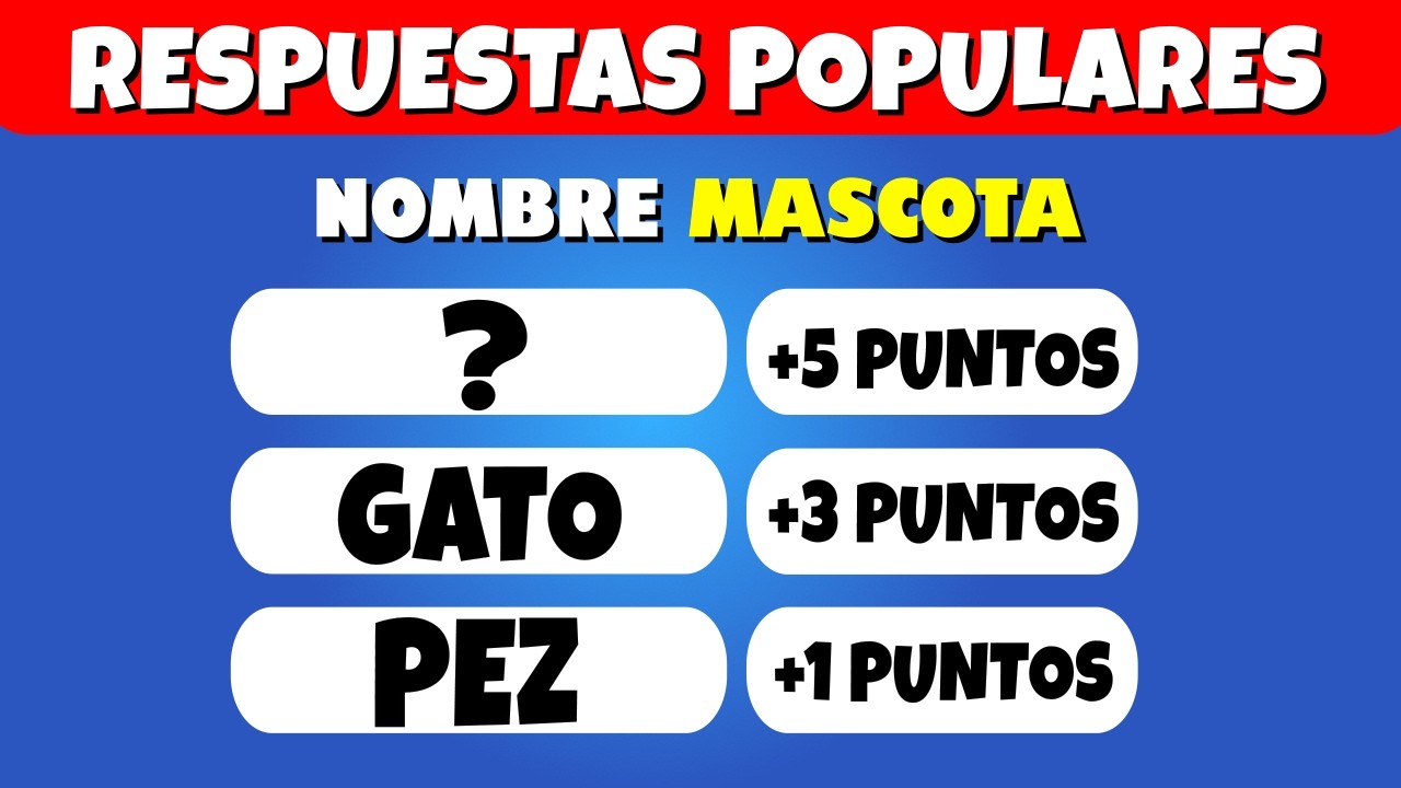 Adivina la RESPUESTA M&Aacute;S POPULAR 😱  Quiz de 40 Preguntas