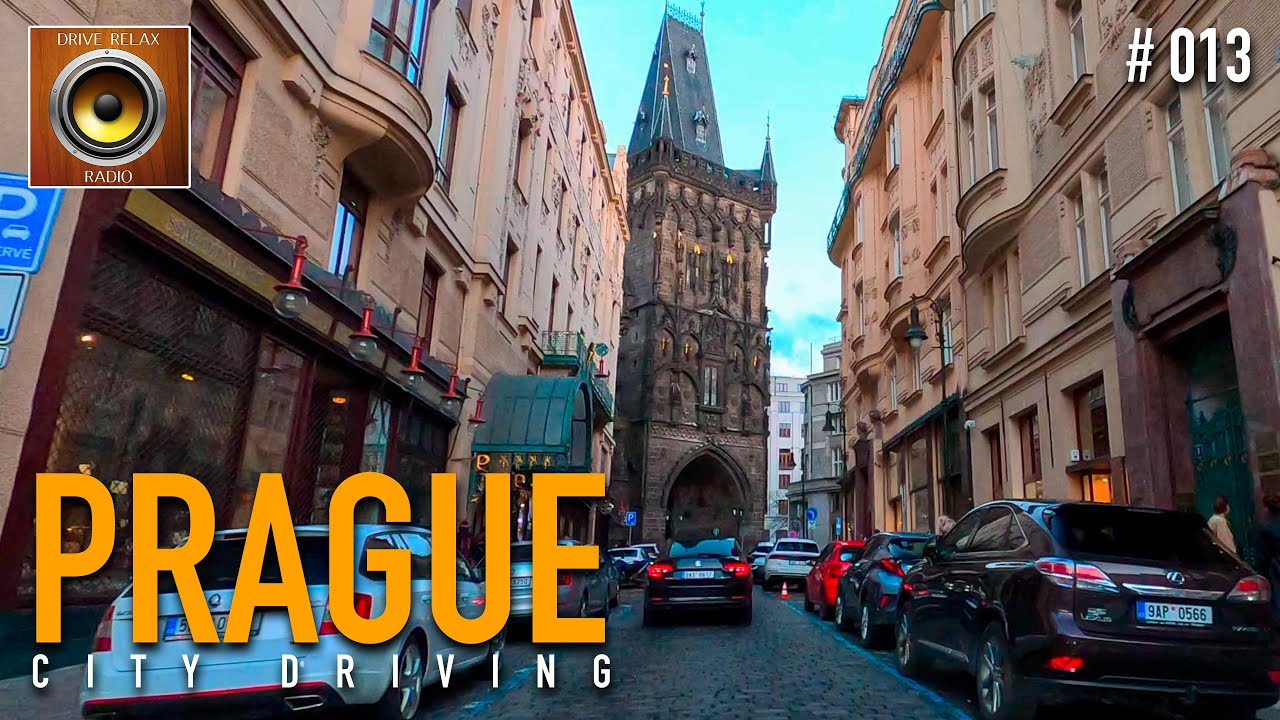 Driving in Prague - Tour through the center of the city 🎹 Czech Republic 4K HDR 60fps