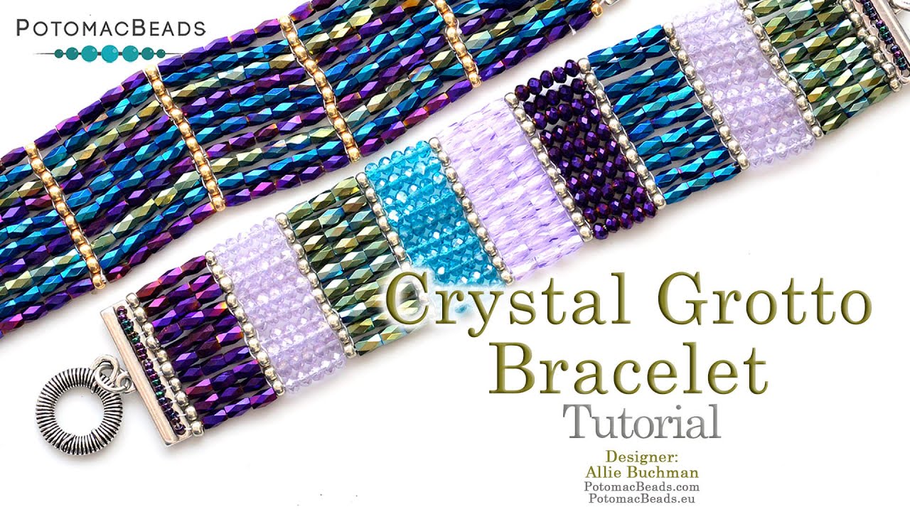 Crystal Grotto Bracelet - DIY Jewelry Making Tutorial by PotomacBeads