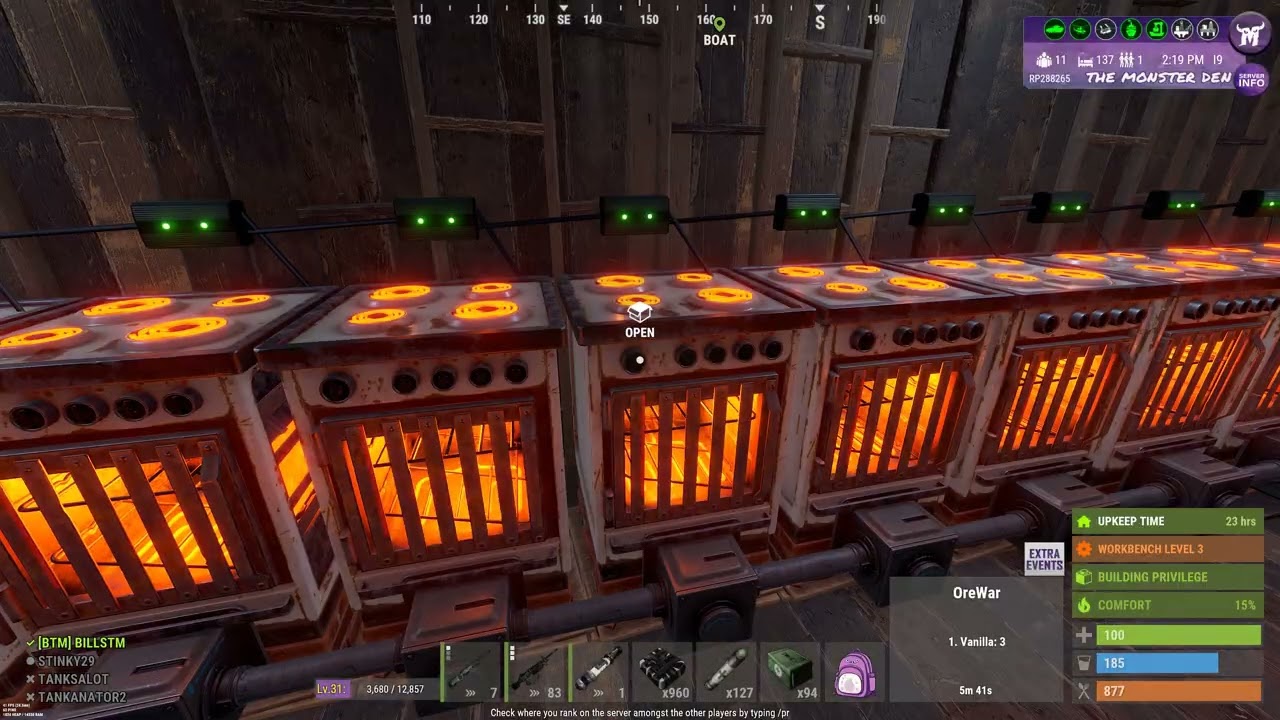 RUST.....I WAS PENALIZED for playing how....THEY....Set up THEIR server....UNBELIEVABLE!!!!