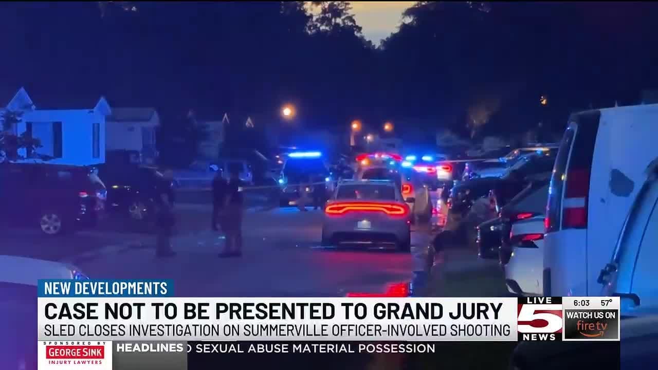 VIDEO: SLED closes investigation into Summerville officer-involved shooting