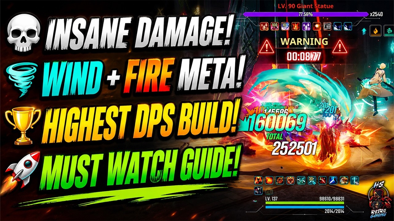 🔥 Guild Boss WIND + FIRE INSANE DAMAGE Build! Best Team Setup | Solo Leveling Arise