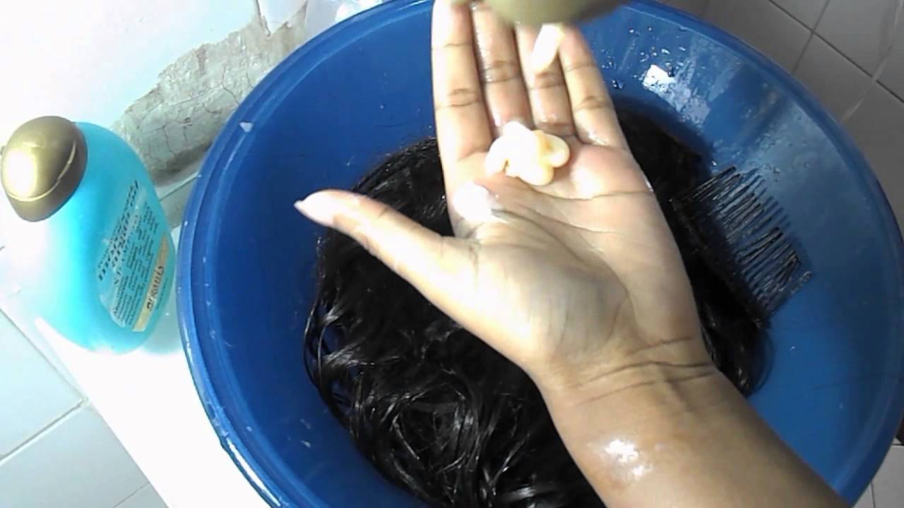 Hablemos de extensiones de cabello: Como Lavar Tus Extensiones De Cabello Natural TUTORIAL...DC