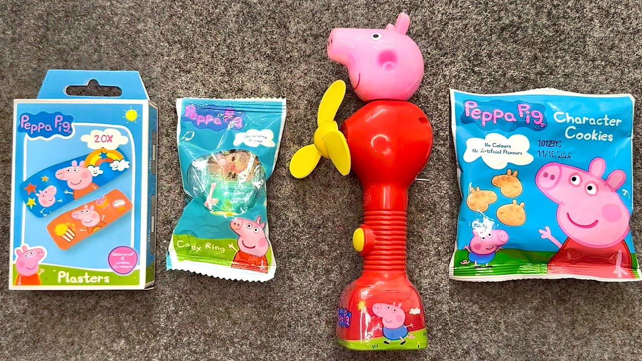 🤩❤️ Funny Candy ASMR | Satisfying PEPPA PIG Lollipop Surprise Fan Sweets & Toys unboxing