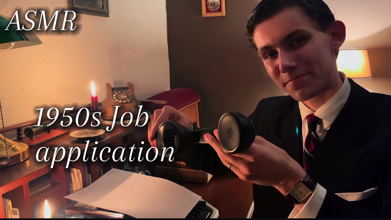 ASMR - You’re the new secretary! Vintage male soft spoken roleplay for sleep