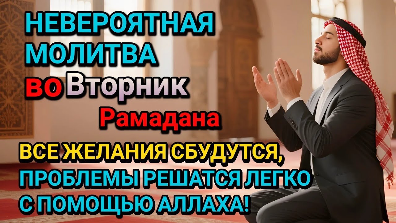 Невероятная молитва во Вторник в месяце Рамадана! Все желания сбудутся, и проблемы исчезнут
