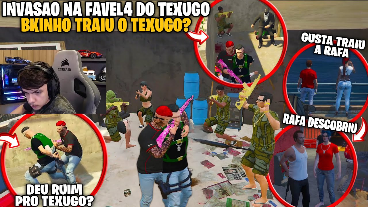 INVASÃO NA FAVEL4 DO TEXUGO | + GUSTA TR4IU A RAFA | DEU RUIM | RAFA DESCOBRIU TUDO!