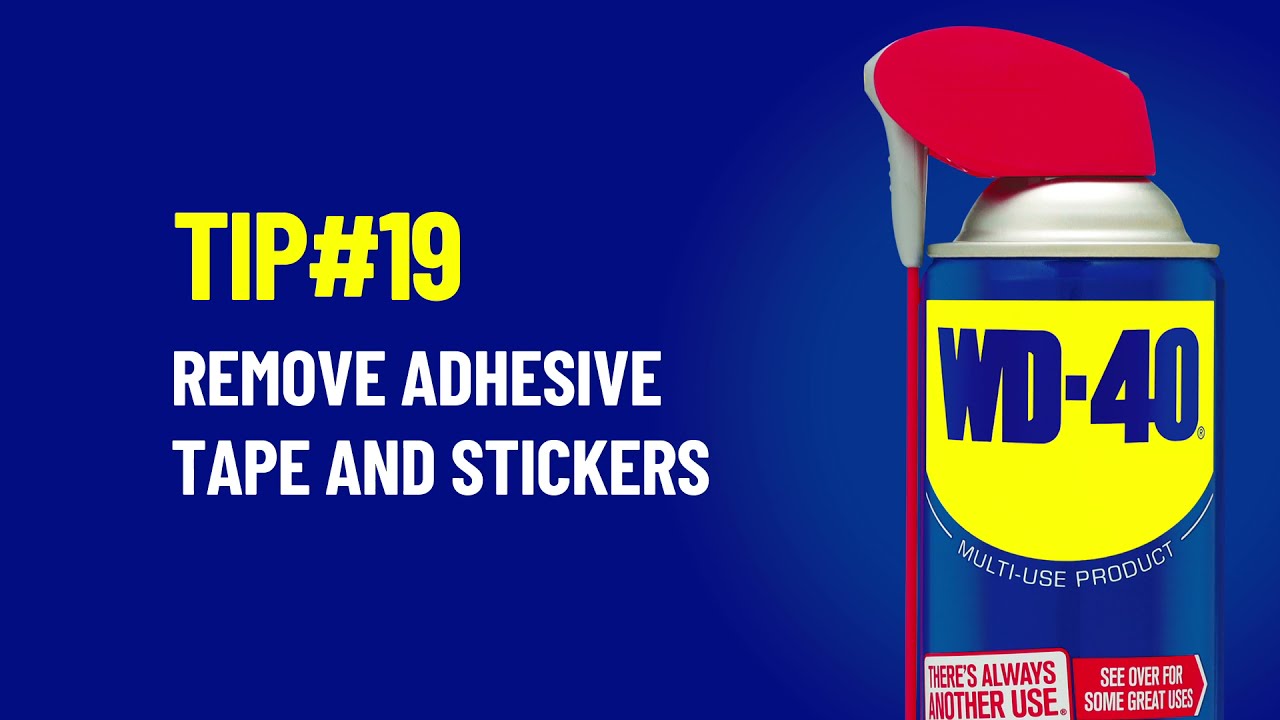 How To Remove Adhesive Tape and Stickers Using WD-40 Multi-Use Product