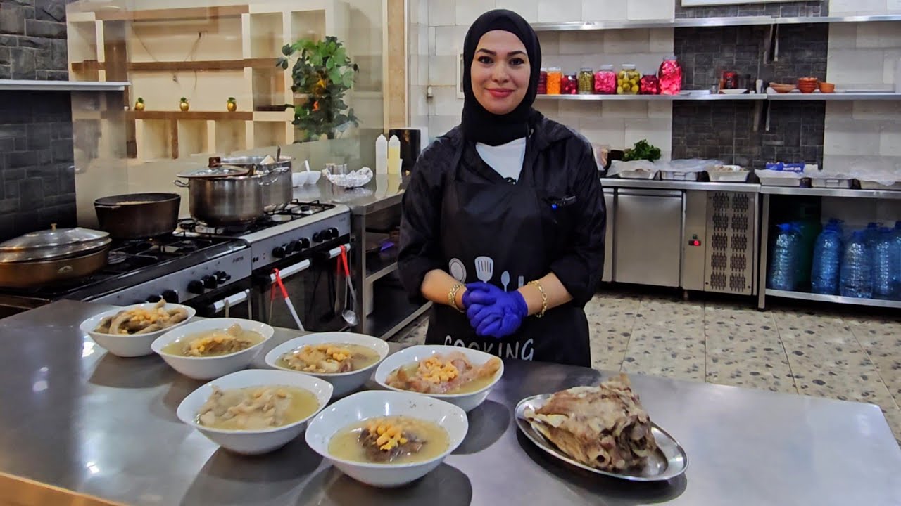 فوارغ وكروش ولحمة راس وعصب على الطريقة اللبنانية من مطعم ع ذوقك في بيروت