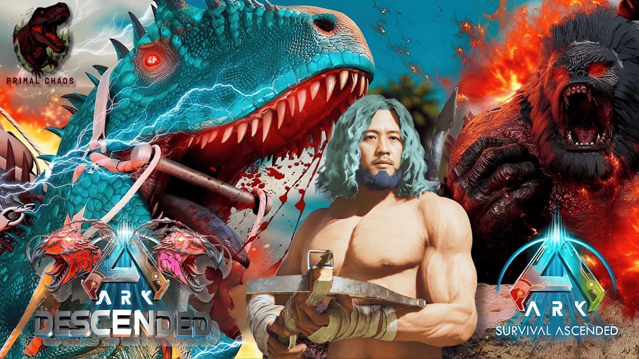 Jivet Rouk Rak mdong teat Descended + Primal Chaos | Ark ascended #day02