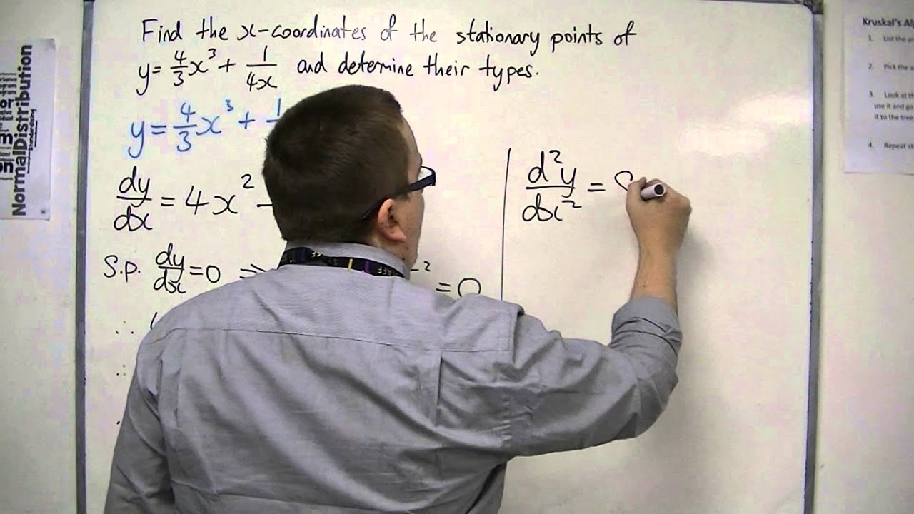 AQA Core 2 2.03 Using Differentiation: Finding Stationary Points and Determining their Types