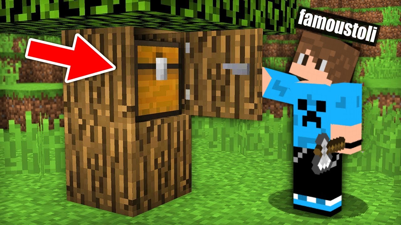 ΒΡΗΚΑ ΕΝΑ ΜΥΣΤΙΚΟ CHEST ΜΕΣΑ ΣΕ ΕΝΑ ΔΕΝΤΡΟ ΣΤΟ MINECRAFT