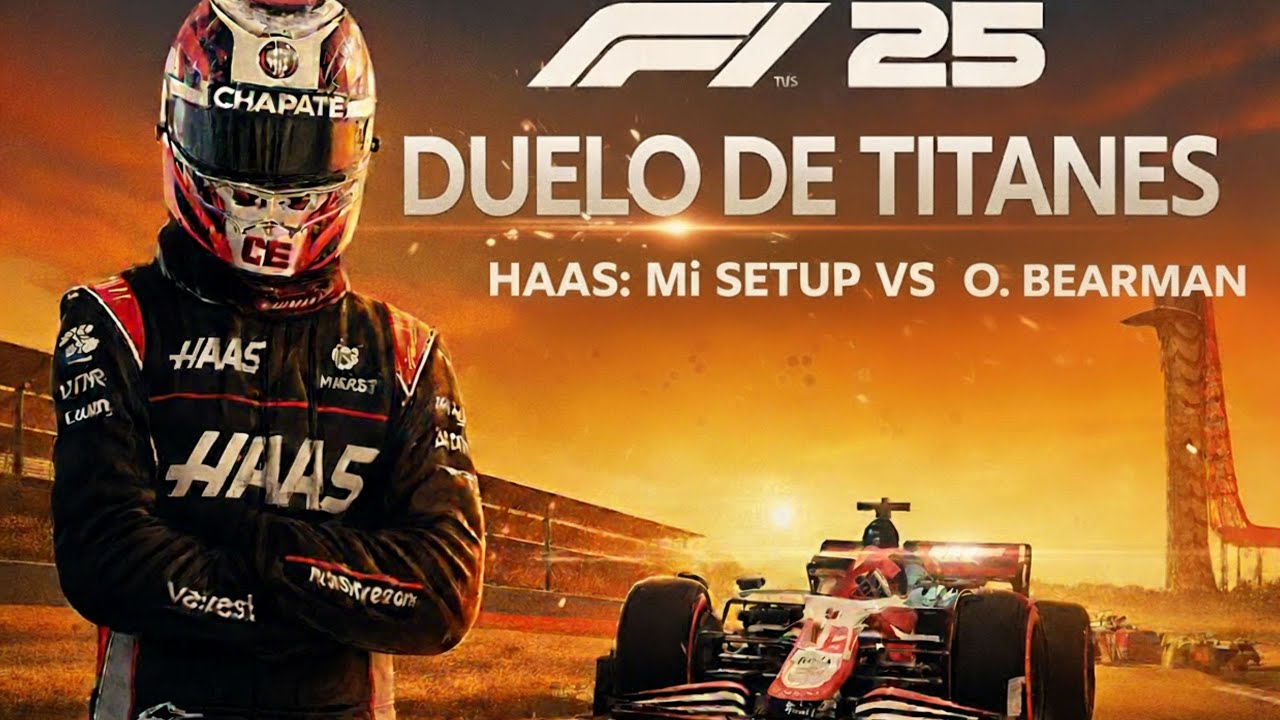 🔥 F1 25 -- Reto Haas - Mi setup vs O. Bearman