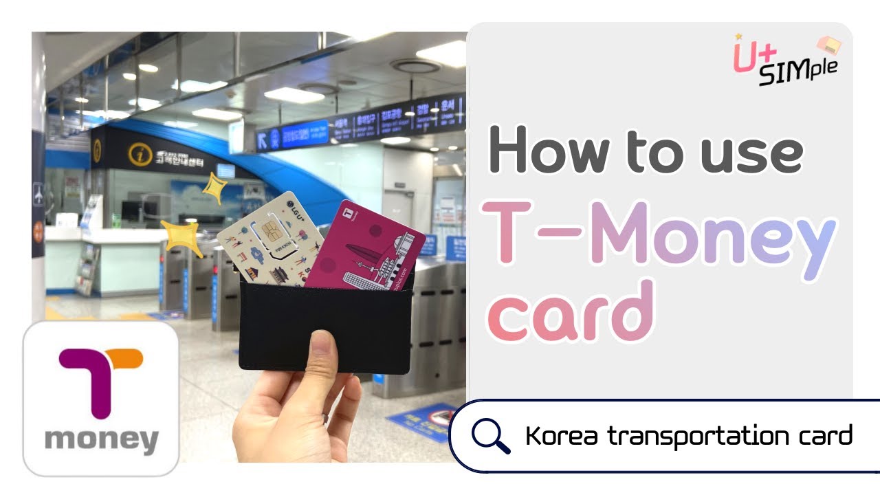 How to use T-money card in Korea?