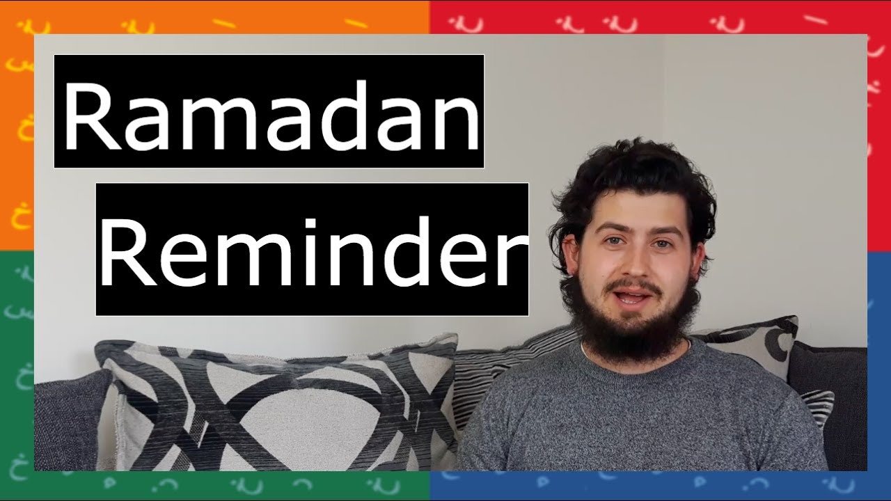A Ramadan Reminder || GET IT OVER WITH!