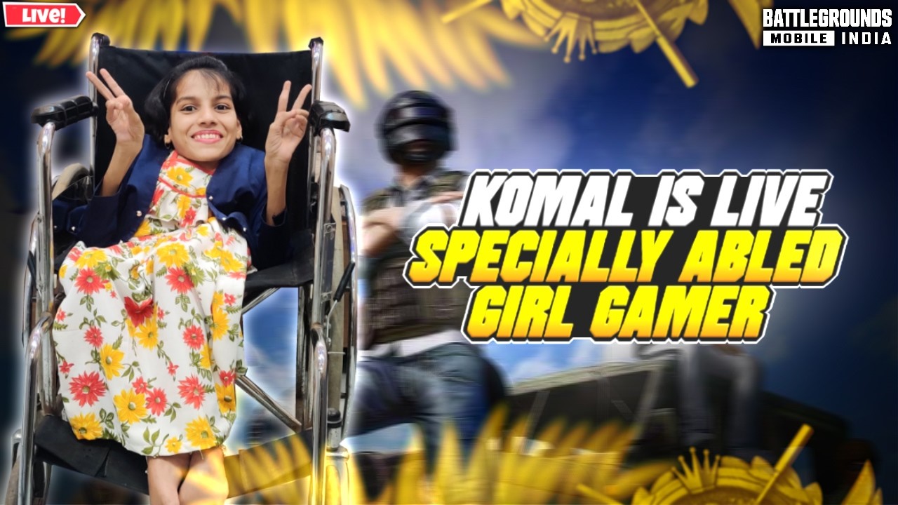 BGMI LIVE 🔴 4.2 UPDATE RANK PUSH WITH KOMAL YT ✨ SPECIALLY ABLED GIRL GAMER  #shortslive #shortsfeed