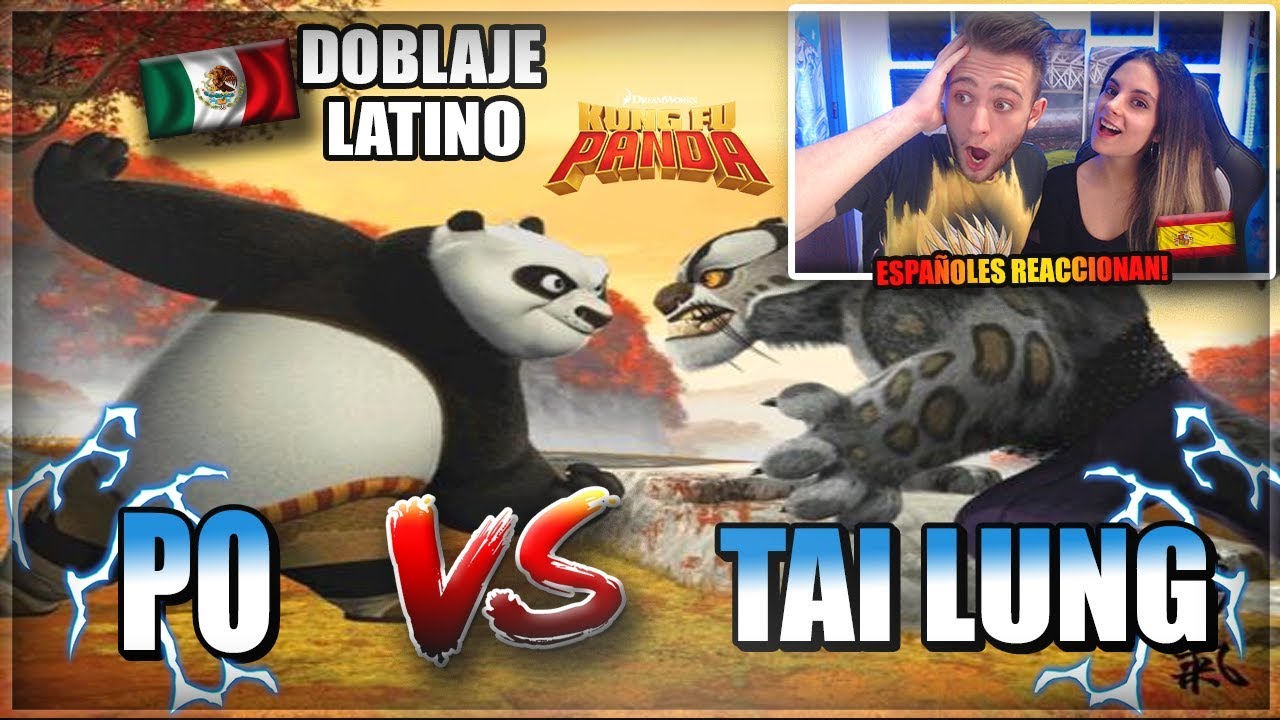 🇪🇸ESPAÑOLES REACCIONAN al DOBLAJE LATINO de KUNG FU PANDA! | PO VS TAI LUNG