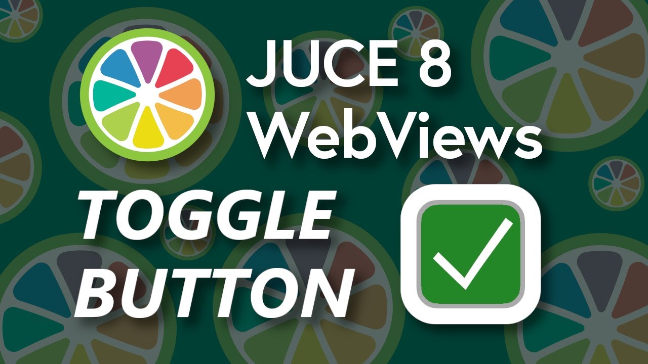 JUCE C++: Create Toggle Button/Checkbox in WebView | GUI Tutorial