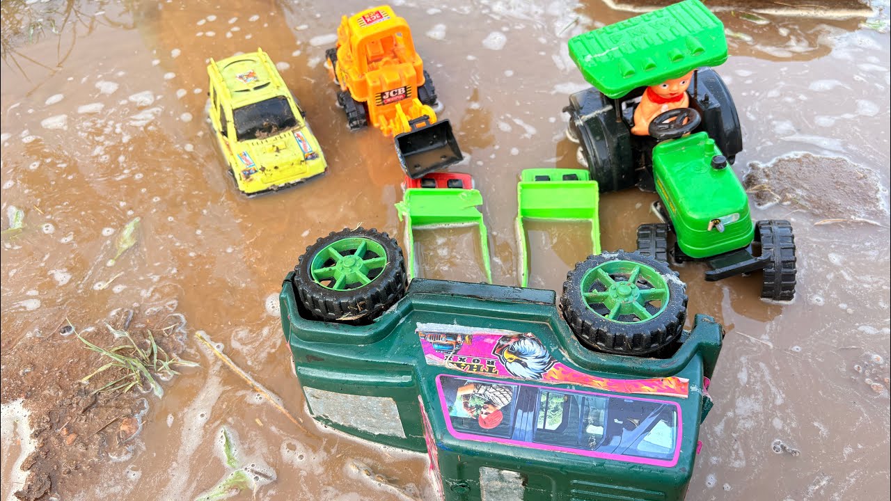 आज सब डूब गए😱| mini tractor 🚜 MahendraThar | kitchen | TATAdumper |mini 🚗 jcb 