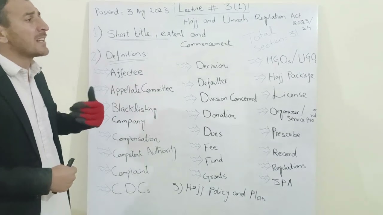 Hajj and Umrah Regulation Act #arafat Lecture 3(1)..#Muavineen @hajj #hajj2025preparation #muavin