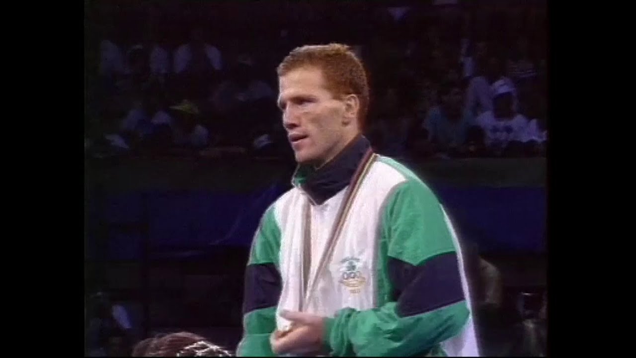 Irish Boxer Michael Carruth wins Olympic Gold, 1992
