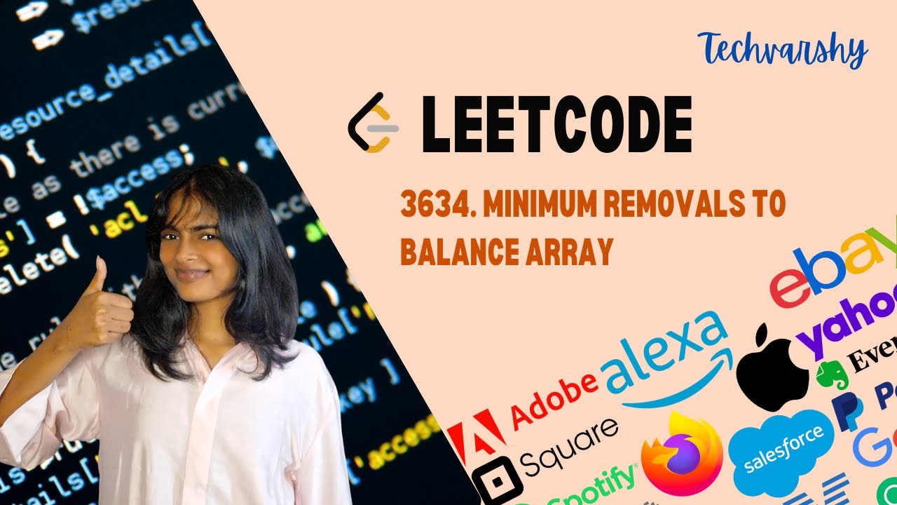 3634. Minimum Removals to Balance Array | Leetcode | Python