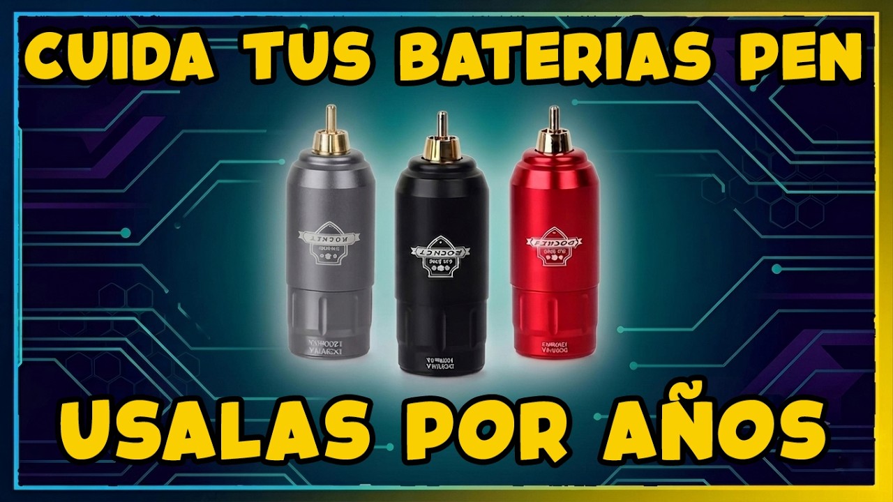 Cuida Tus Baterias Para Tatuar Con Maquinas Tipo Pen Inalambricas Rotativas - Te Explico Como