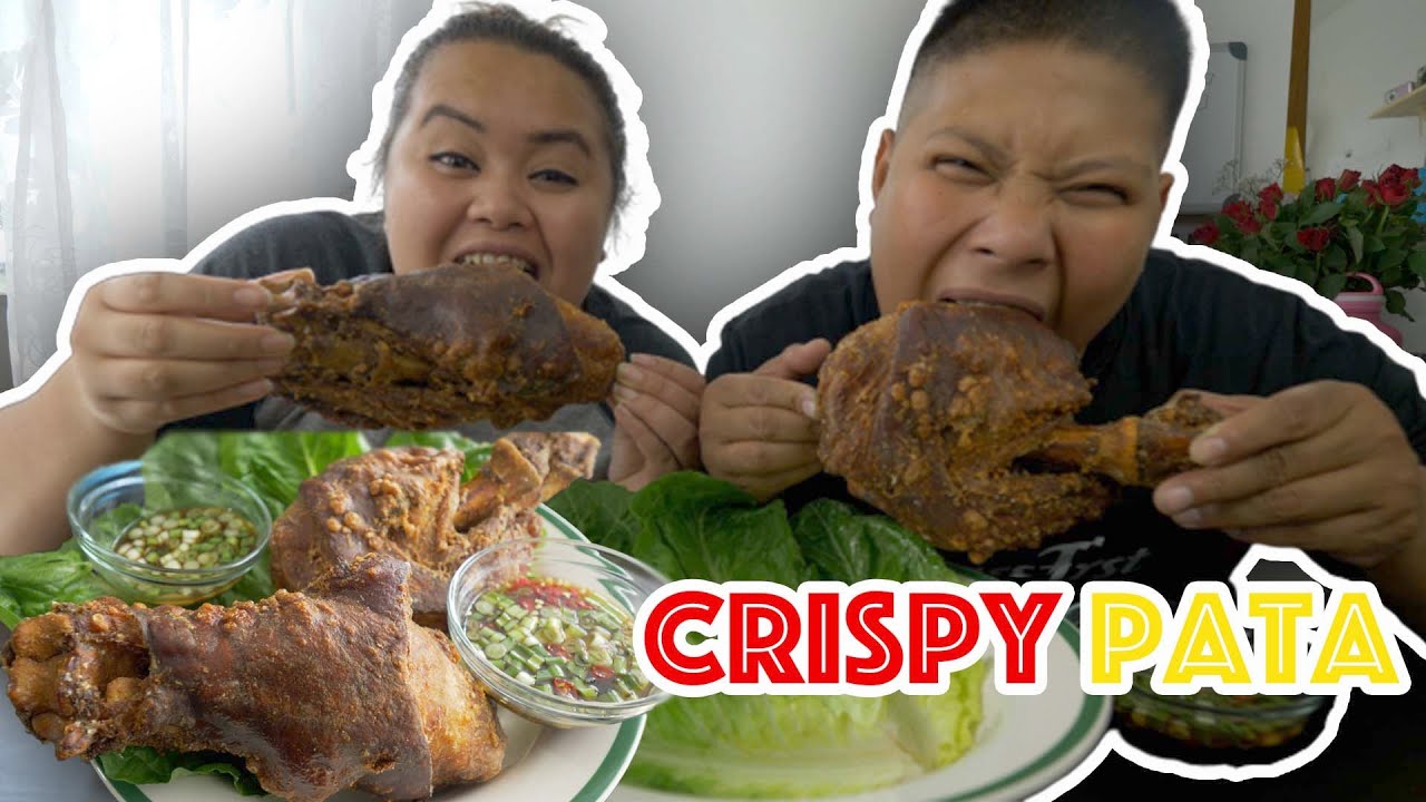 Home Made Crispy Pata Mukbang | Filipino Food