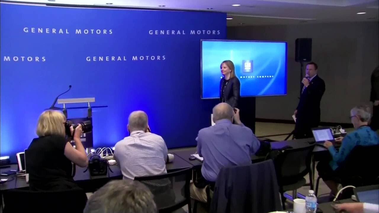 Mary Barra speaks at GM annual meeting