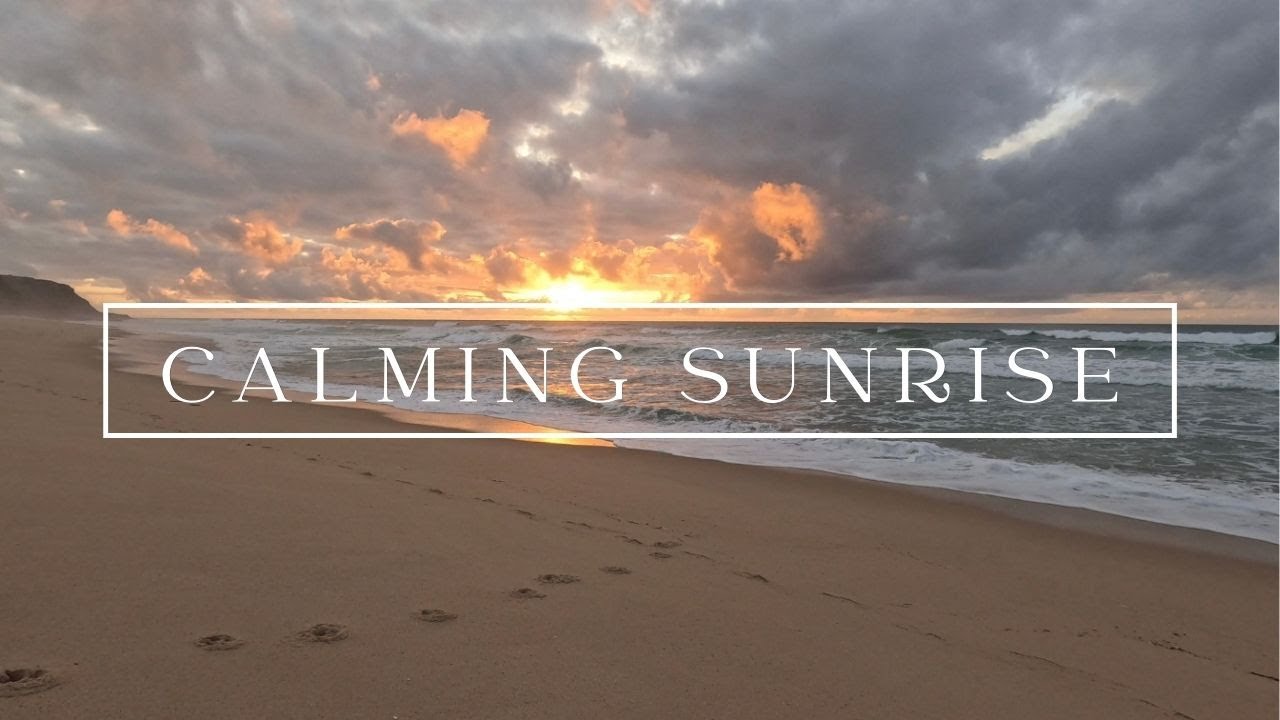 Calm Piano Ambient — Relaxing Sunset Music with Ocean Waves