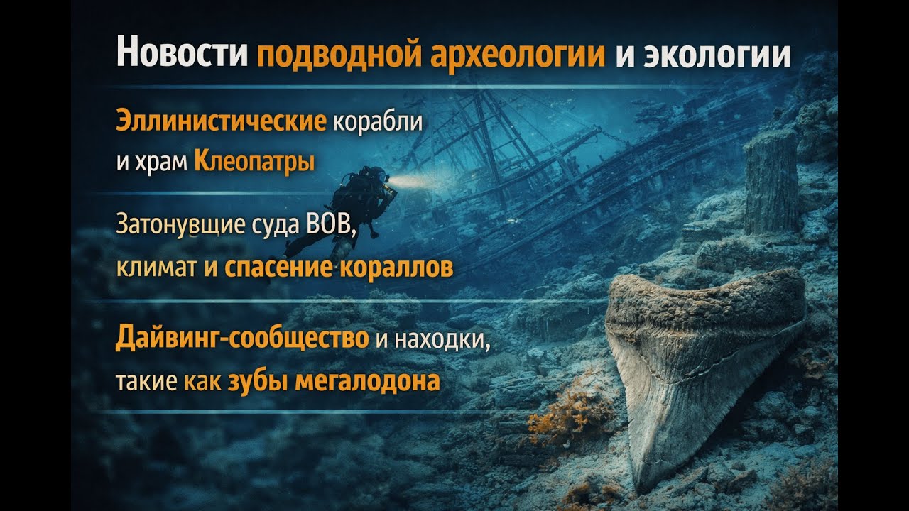 Сенсация под водой: Найдена 2000-летняя «яхта» фараонов и стена Каменного века