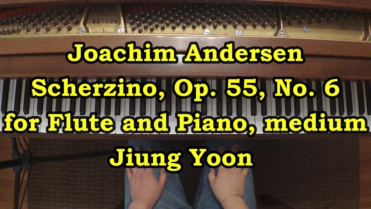 Piano Part- Joachim Andersen, Scherzino, Op. 55, No. 6 for Flute and Piano, (𝅗𝅥.=80)