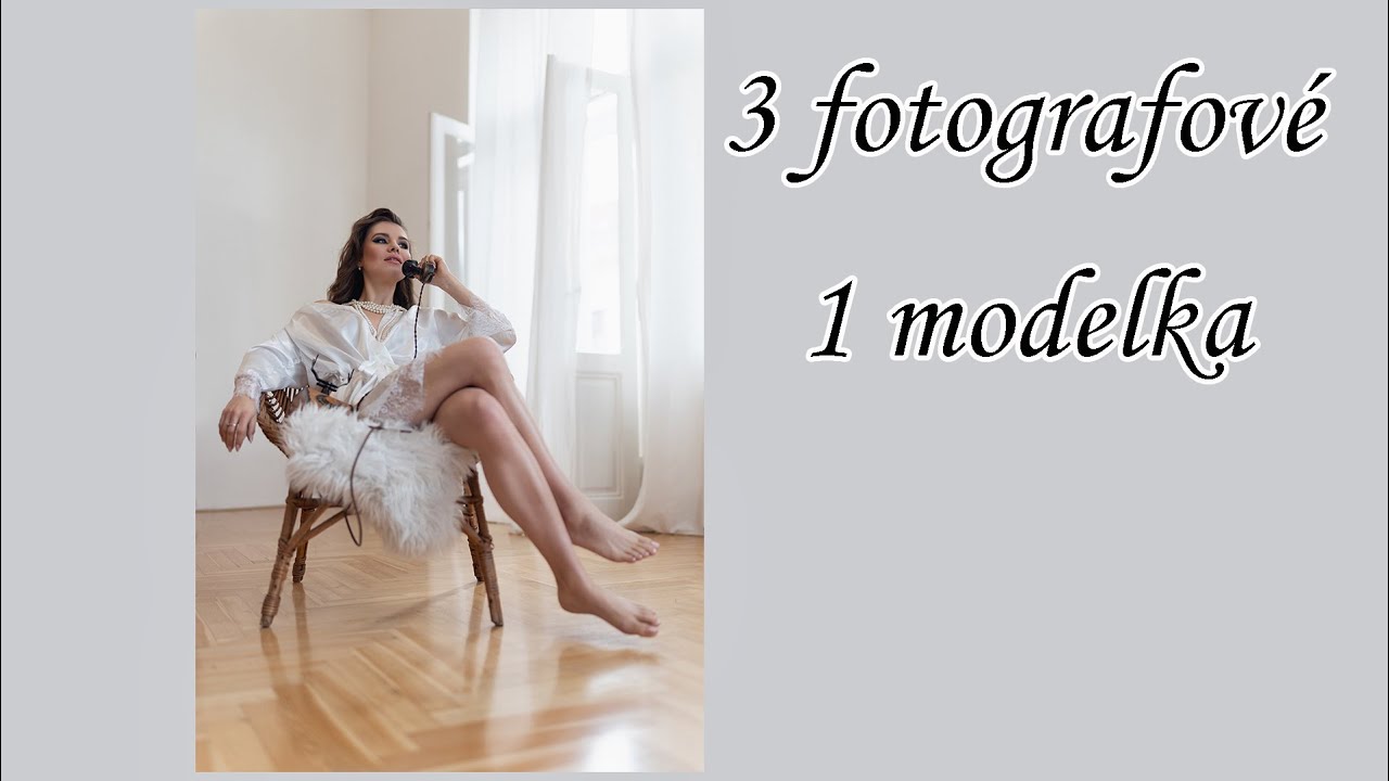 Tři fotografové s jednou modelkou