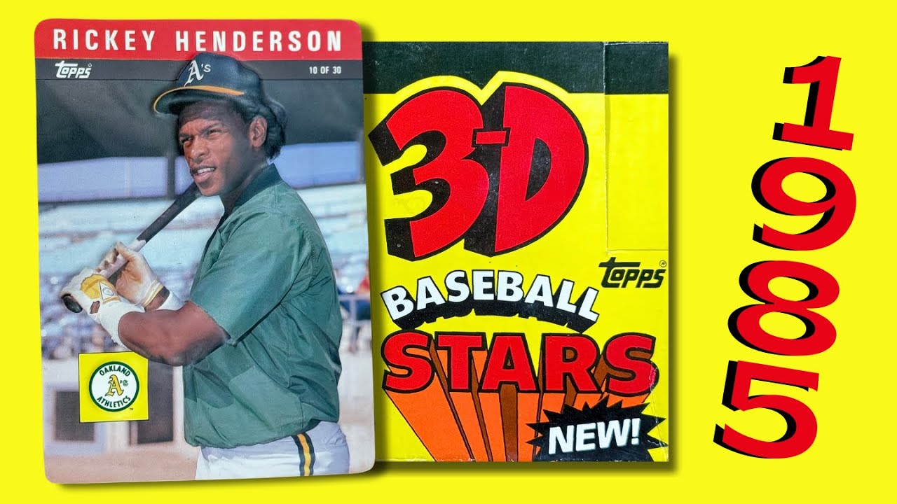 1985 Topps 3D Baseball Stars JUMBO CARDS 24 Pack Box Opening