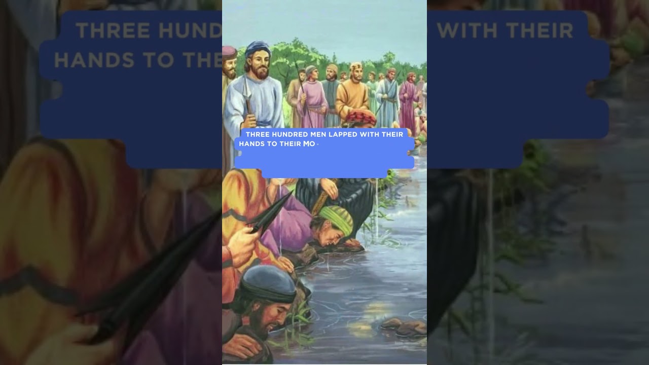 Who drank water like a Dog in Bible book of Judges  ? #shortsfeed #shorts #religion #bible