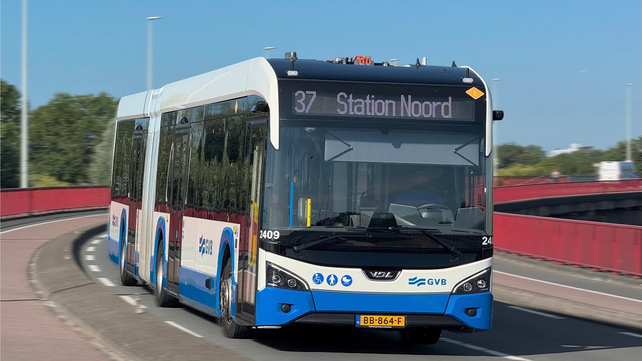 Elektrische VDL Citea New Gen bussen bij GVB Amsterdam (LF-122 & LF-181) | Stadsbus