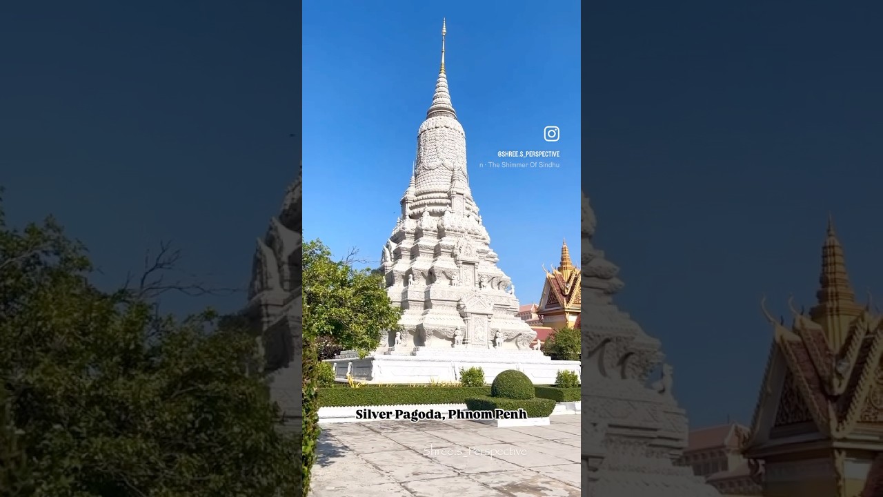 Silver Pagoda, Phnom Penh City, Cambodia 🇰🇭🤍#buddhisttemple #phnompenh #cambodia #solotrip