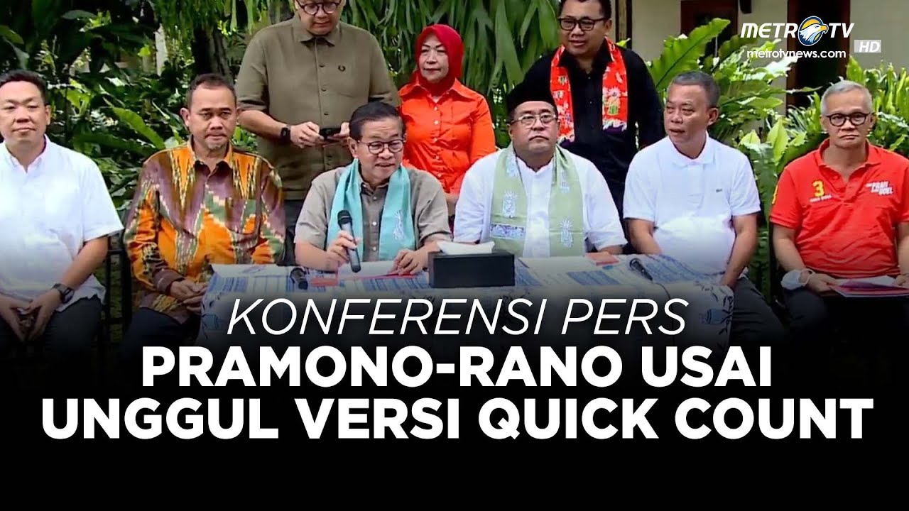 BREAKING NEWS - KONPERS PRAMONO-RANO USAI UNGGUL DI QUICK COUNT