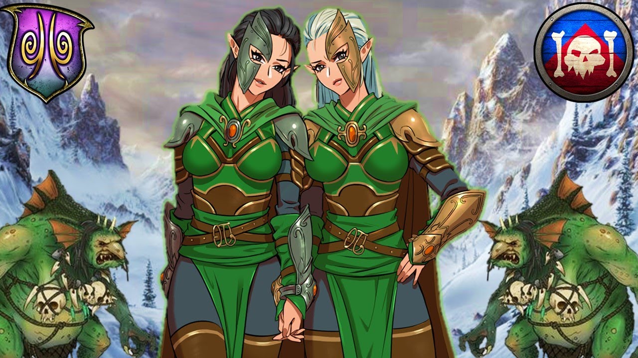 I LOVE TWINS - The Ghosts of Great Stag Past - Wood Elves vs. Greenskins - Total War Warhammer 2