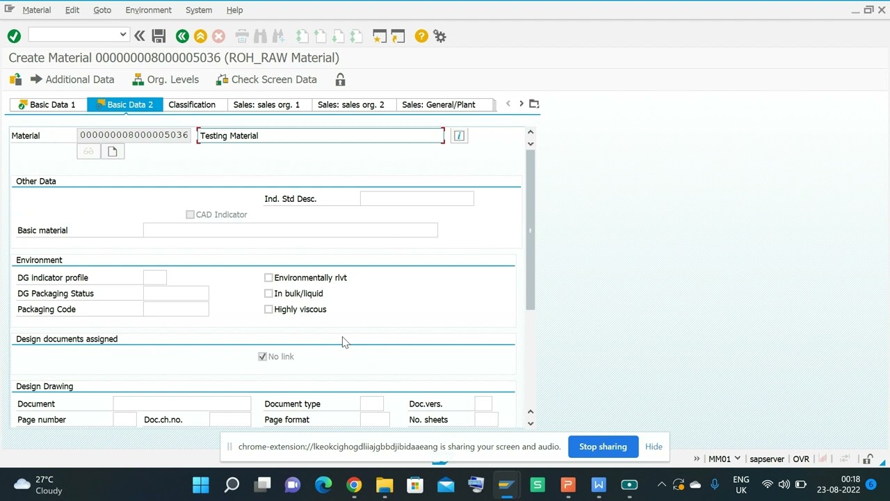 MM01, How to Create Material Master in SAP??, Material Master Creation,  Views in material master.