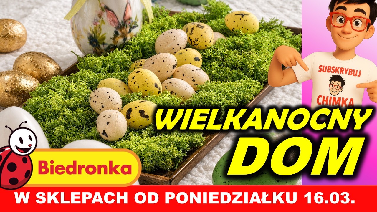 NAJTAŃSZA WIELKANOC? 🐣 Biedronka od 16.03 – co kupić?