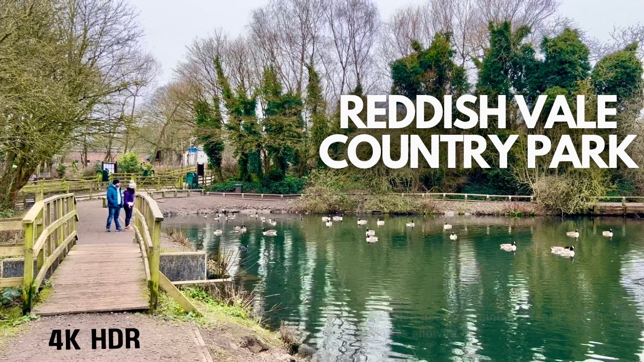 Reddish Vale Country Park [4K] | Parks In Greater Manchester |