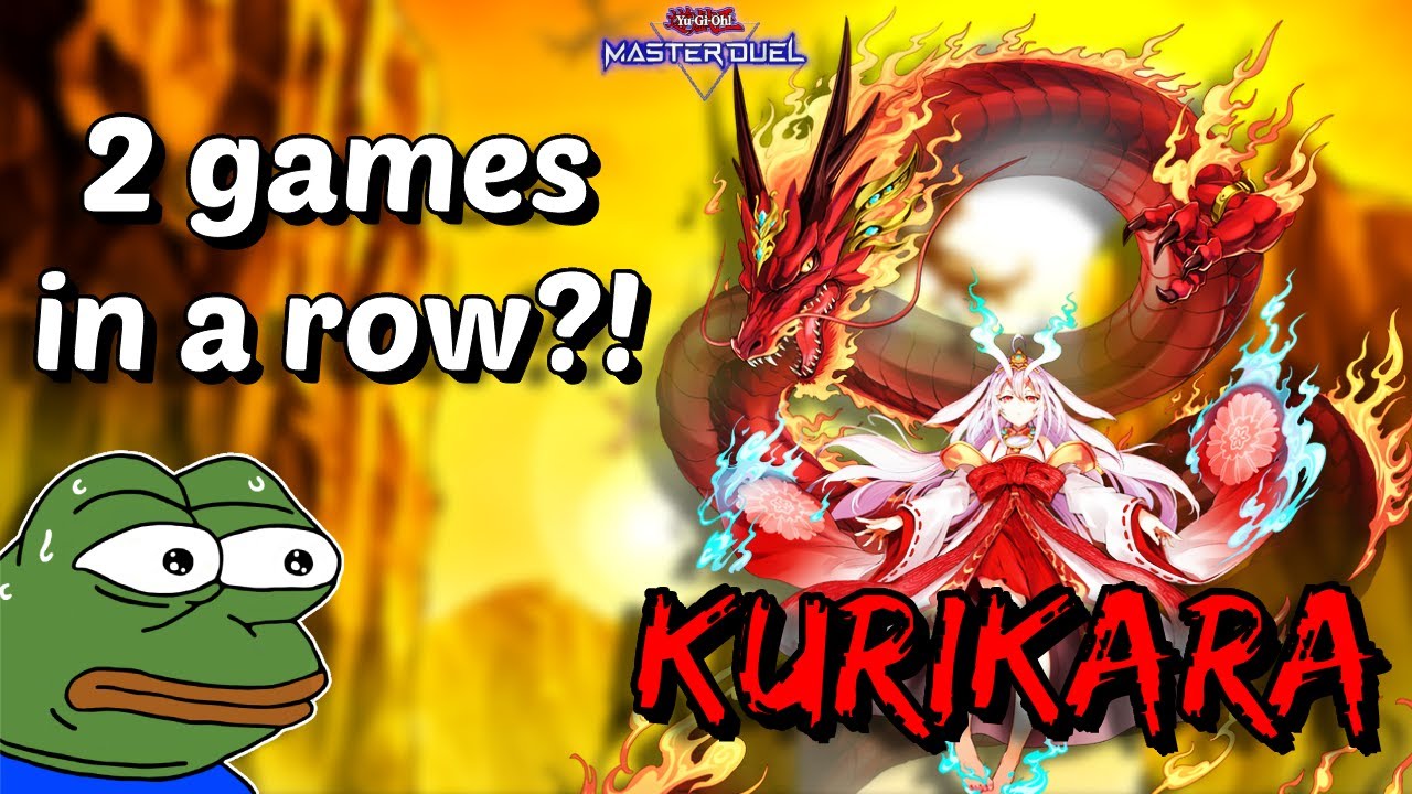 When you get Kurikara'd 2 games in a row but you're playing DRAGUNITY BYSTIAL KAIJU in Master Duel