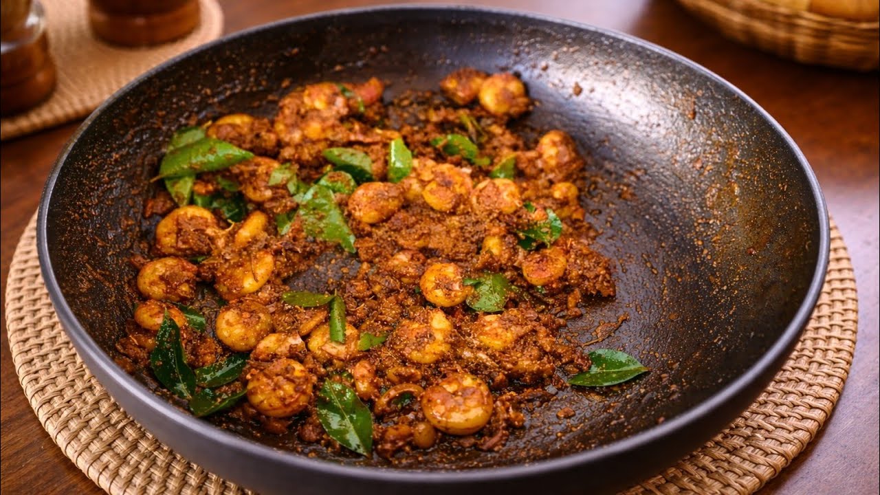 చిన్న పిల్లలు కూడా ఈజీగా చేయగలిగే prawns fry👌😋please subscribe🙏like👍watch the full video